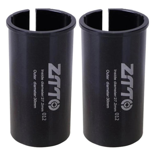 27.2-30mm 012 2 pièces ZTTO Réducteur de manchon de conversion de tige de selle de vélo (Noir)