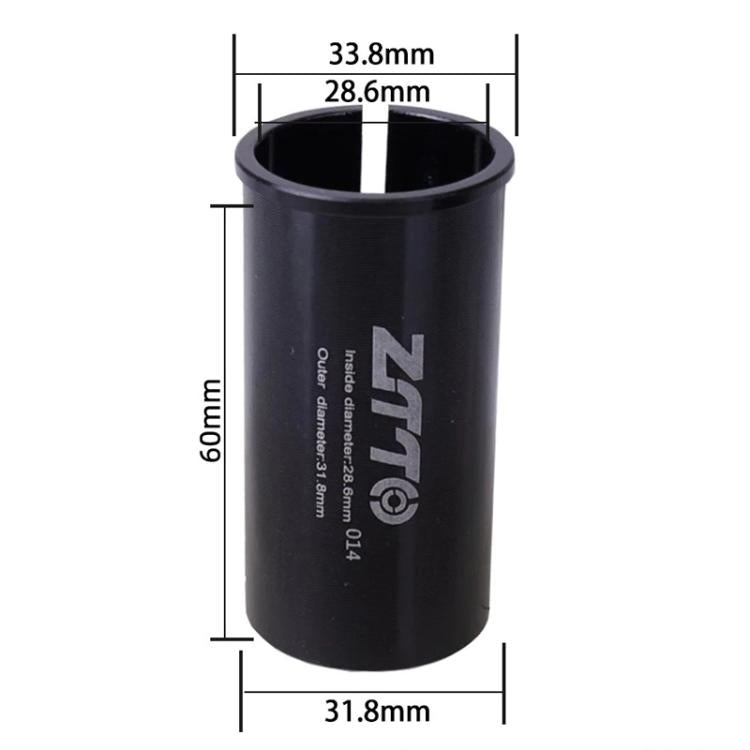 28.6-31.8mm 014 2pcs ZTTO Bicycle Seat Post Conversion Sleeve Reducer Cover(Black)