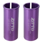 28.6-31.8mm 014 2pcs ZTTO Bicycle Seat Post Conversion Sleeve Reducer Cover(Purple)