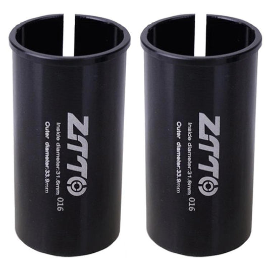 31.6-33.9mm 016 2 pièces ZTTO Adaptateur de Tige de Selle de Vélo Réducteur Cache (Noir)