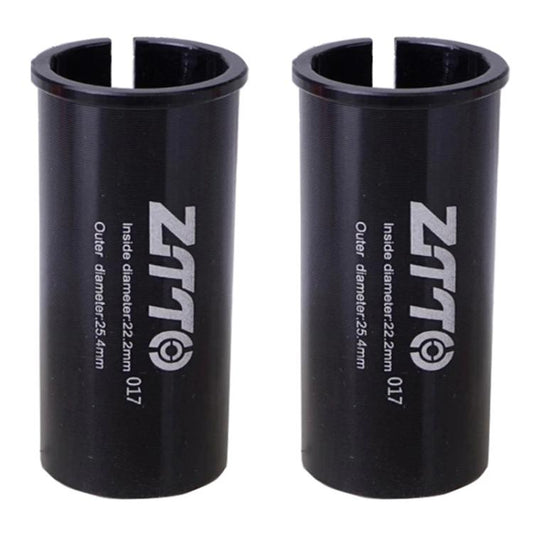 22.2-25.4mm 017 2 pièces ZTTO Réducteur de manchon de conversion de tige de selle de vélo (Noir)