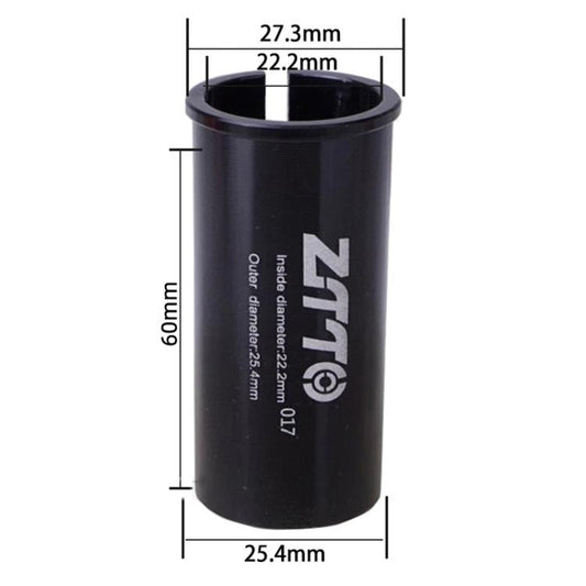 22.2-25.4mm 017 2 pièces ZTTO Réducteur de manchon de conversion de tige de selle de vélo (Noir)