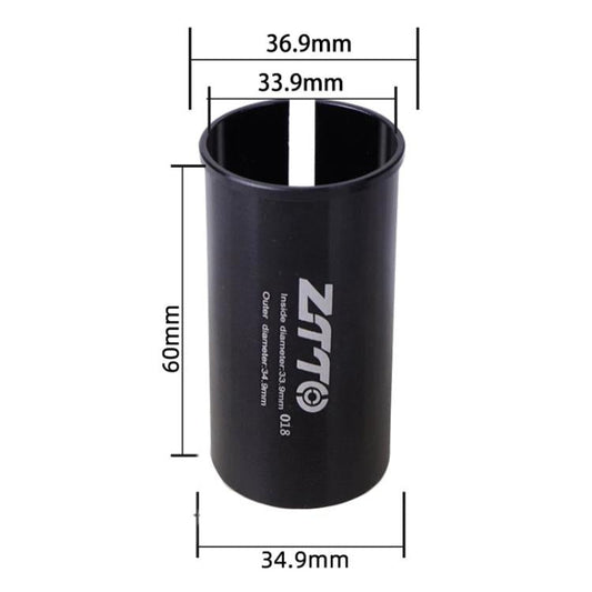 33,9-34,9 mm 018 2 pièces ZTTO Réducteur de tige de selle de vélo (noir)