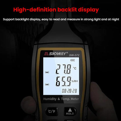 SNDWAY SW-572 Handheld Digital Temperature Humidity Meter High Sensitivity Temperature Humidity Meter