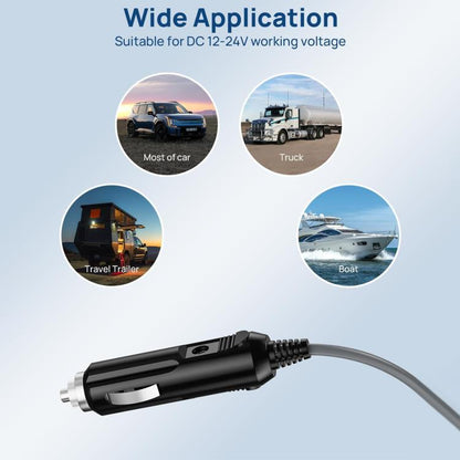 EDUP EP-SK0101 2m Mini Car Charger Cigarette Lighter To DC5.5 x 2.1mm Car Waterproof Power Cable
