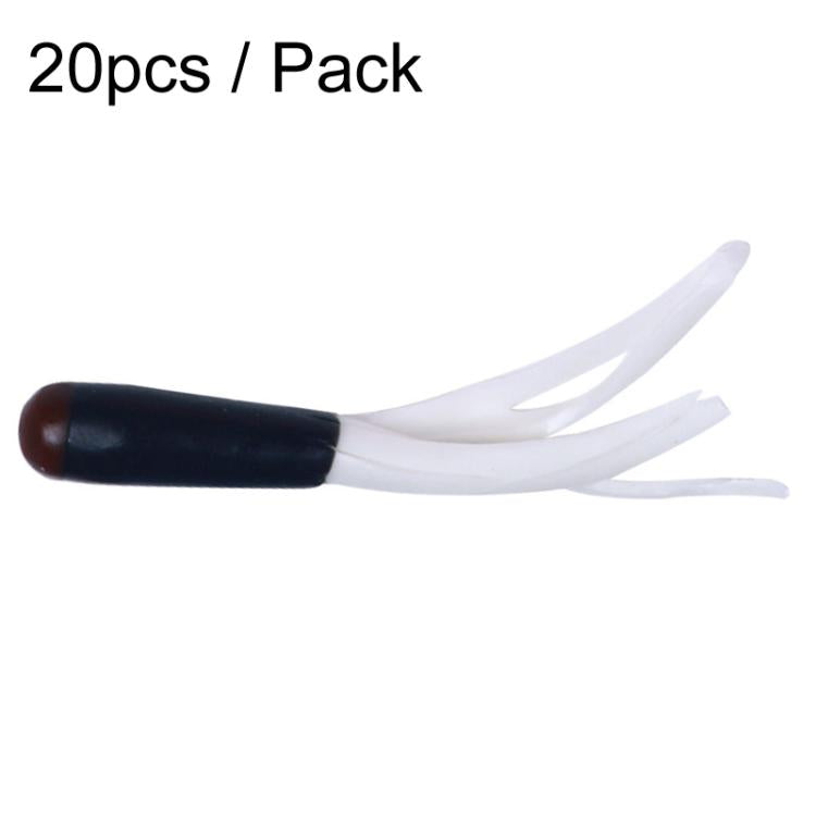 4,8 cm 20 pièces/paquet HENGJIA SO192 Leurre de pêche à tube tête de légume Simulation de faux appât souple, style: 13#