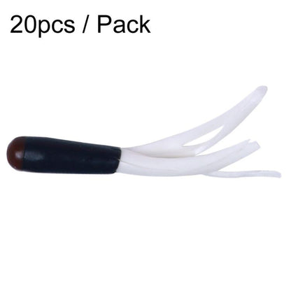 4,8 cm 20 pièces/paquet HENGJIA SO192 Leurre de pêche à tube tête de légume Simulation de faux appât souple, style: 13#