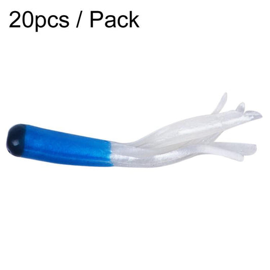4,8 cm 20 pcs/paquet HENGJIA SO192 Leurre de pêche en tube avec tête de légume, simulation d'appât souple, Style: 14#