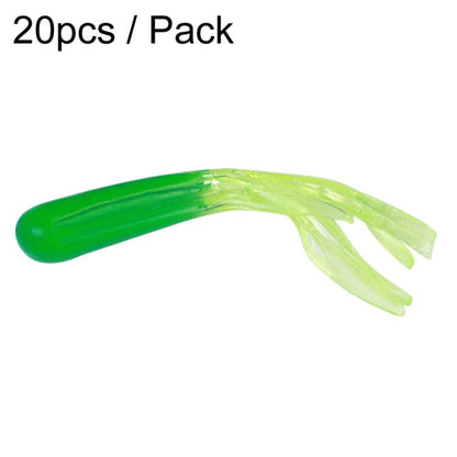 4,8 cm 20 pièces/paquet HENGJIA SO192 Leurre de pêche en tube avec tête de légume, simulation d'appât souple, Style: 16#