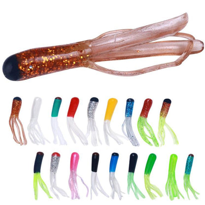4.8cm 20pcs / Pack HENGJIA SO192 Vegetable-Head Tube Lure Fishing Simulation Soft Fake Bait, Style: 1#