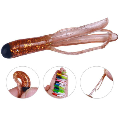 4,8 cm 20 pièces/paquet HENGJIA SO192 Leurre de pêche en tube avec tête de légume, simulation d'appât souple, Style: 16#