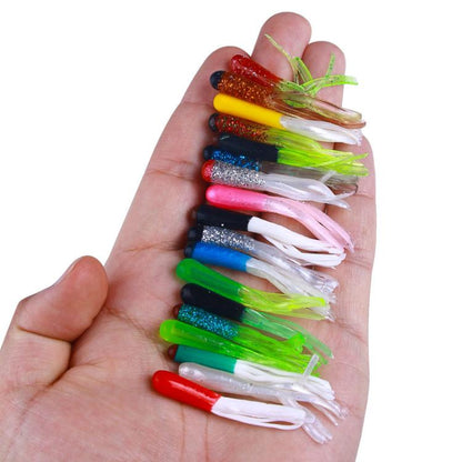 4,8 cm 20 pièces/paquet HENGJIA SO192 Leurre de pêche à tube tête de légume Simulation de faux appât souple, style: 13#