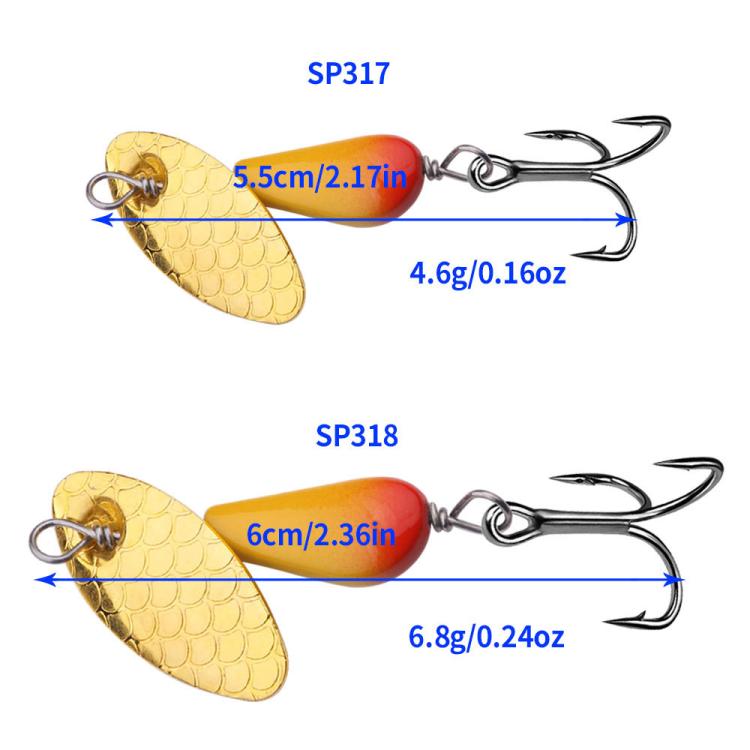 5colors / Box HENGJIA Single Hook Sequins Road Runner Bait Fishing False Lures(6CM-6.8G)