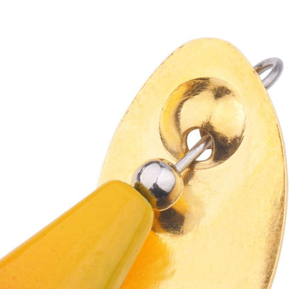 5colors / Box HENGJIA Single Hook Sequins Road Runner Bait Fishing False Lures(6CM-6.8G)