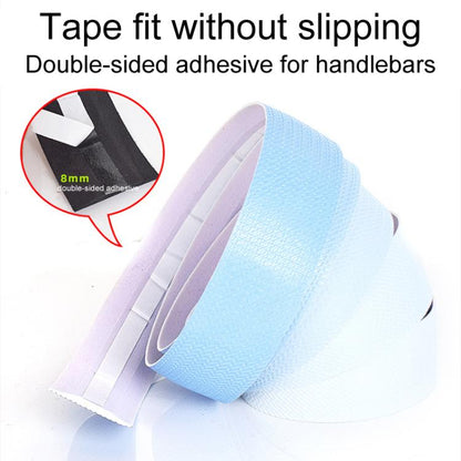 FMFXTRA F258 1pair Road Bike Handlebar Strap Anti-Slip Breathable Gradient Handlebar Tape(White Green)