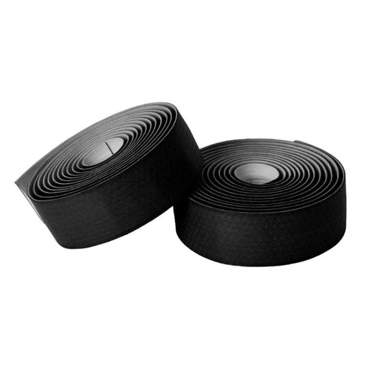 FMFXTRA F233 1 paire de ruban de guidon de vélo de route en PU élastique et absorbant les chocs (noir)
