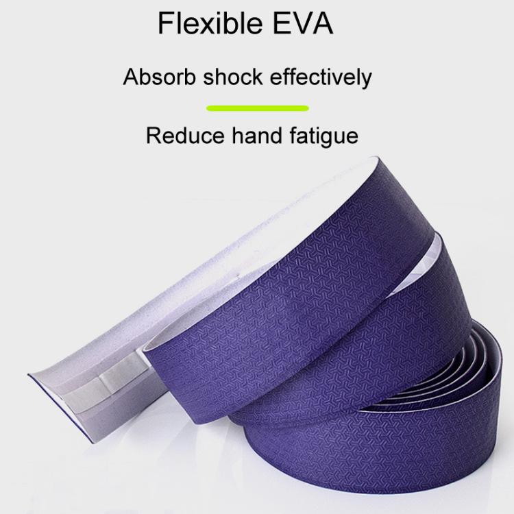 FMFXTRA F233 1pair Road Bicycle Handlebar Strap PU Stretchy And Shock-Absorbing Wrap-Around Tape(Blue)