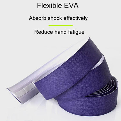 FMFXTRA F233 1pair Road Bicycle Handlebar Strap PU Stretchy And Shock-Absorbing Wrap-Around Tape(Purple)