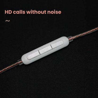 CVJ Dual Parallel 2 Pin 0.78mm S Universal Headphone Cable, Style: With Mic