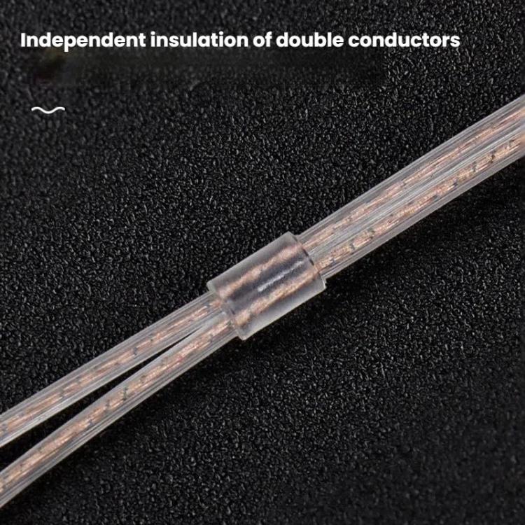 CVJ Dual Parallel 2 Pin 0.78mm S Universal Headphone Cable, Style: Without Mic