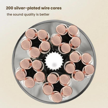 CVJ TS800 Eight Strands Copper Silver Plated Interchangeable Audio Plugs Headphone Upgrade Cable, Style: 4.4mm S Pin