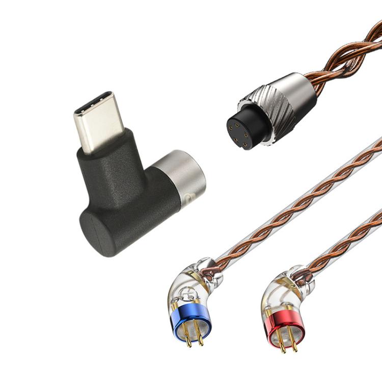 CVJ VS400 Interchangeable Audio Plug Oxygen-Free Copper Headphone Upgrade Cable, Style: Type-C 0.78mm