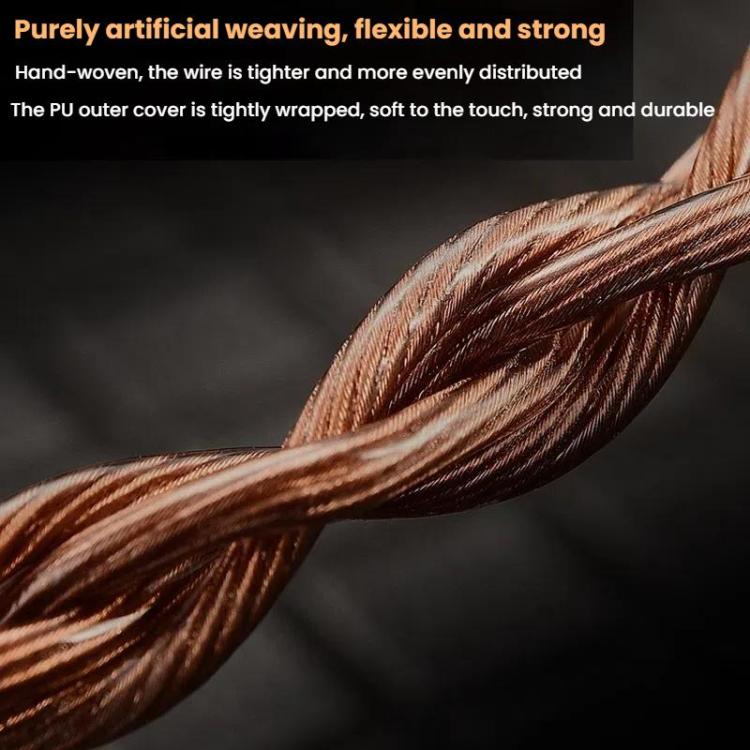 CVJ VS400 Interchangeable Audio Plug Oxygen-Free Copper Headphone Upgrade Cable, Style: Type-C 0.78mm