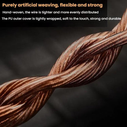 CVJ VS400 Interchangeable Audio Plug Oxygen-Free Copper Headphone Upgrade Cable, Style: 4.4mm S Pin