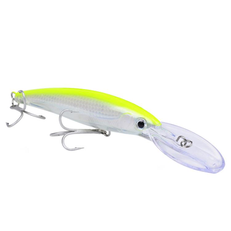 PROBEROS DW627 Long-Distance Casting Large Minnow Lure Fishing Bionic Bait, Style: F(17cm/32g)