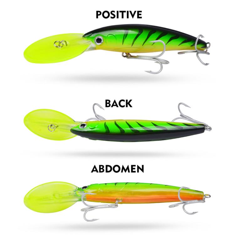 Leurre Proberos DW627 Minnow Grande Distance, Leurre de pêche Bionique, Style : C (17 cm/32 g)
