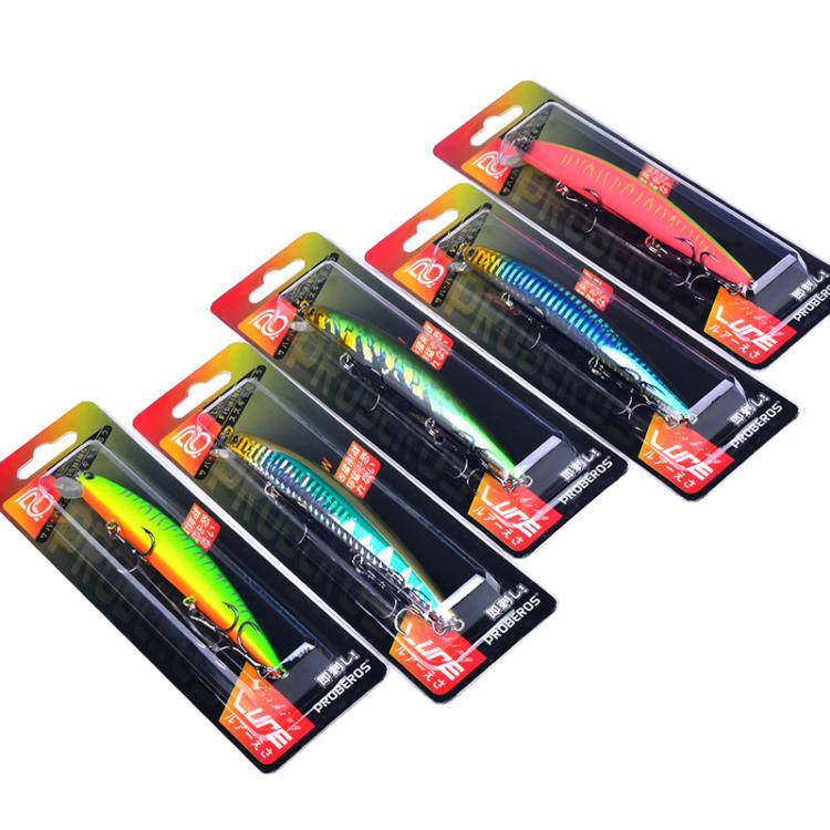 Leurre de type minnow PROBEROS DW622 12,5 cm-16g pour pêche en mer polyvalente, appât dur bionique en plastique (D)