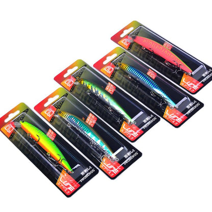 PROBEROS DW622 12.5cm-16g Submerged Minnow Lure All-Purpose Sea Fishing Plastic Bionic Hard Bait(B)