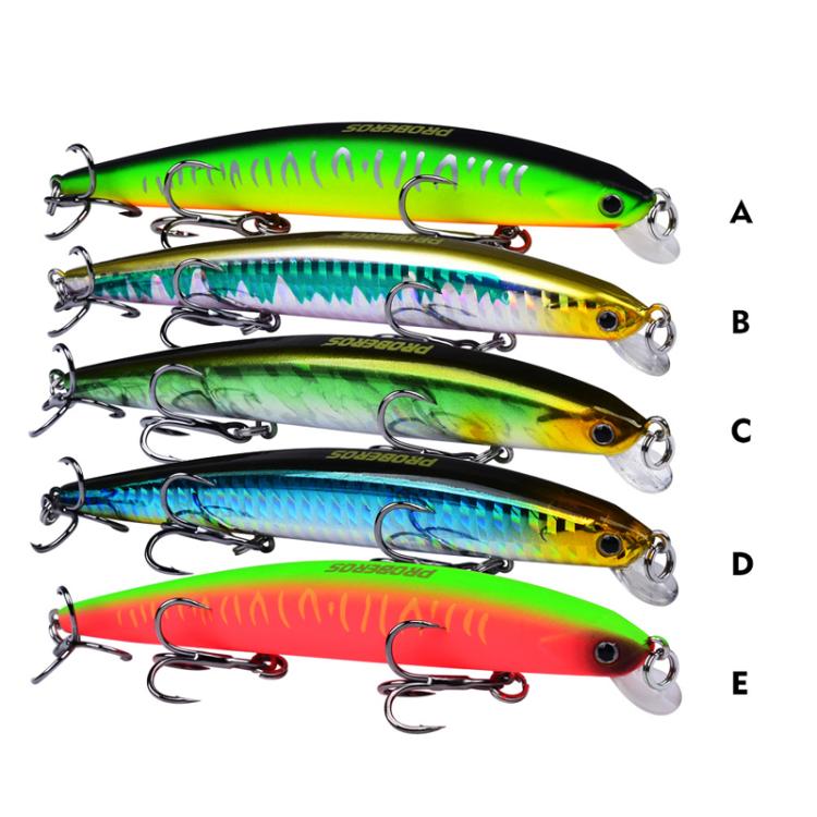PROBEROS DW622 12.5cm-16g Submerged Minnow Lure All-Purpose Sea Fishing Plastic Bionic Hard Bait(C)