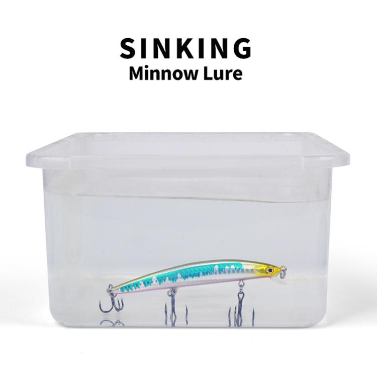 PROBEROS DW622 12.5cm-16g Submerged Minnow Lure All-Purpose Sea Fishing Plastic Bionic Hard Bait(C)