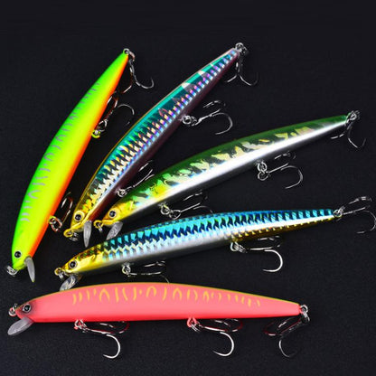 PROBEROS DW622 12.5cm-16g Submerged Minnow Lure All-Purpose Sea Fishing Plastic Bionic Hard Bait(B)