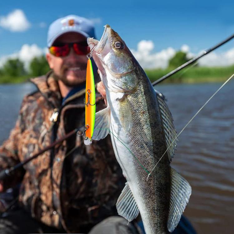 PROBEROS DW622 12.5cm-16g Submerged Minnow Lure All-Purpose Sea Fishing Plastic Bionic Hard Bait(A)