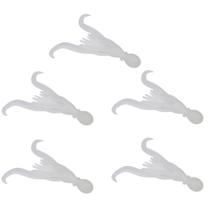 5pcs / Pack PROBEROS DW6123 10cm-4.8g Simulated Squid Soft Bait Sea Fishing Octopus False Lure(E)