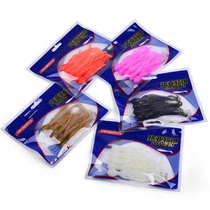 5 pièces/paquet PROBEROS DW6123 10cm-4.8g Leurre Souple Calmar Simulé Poulpe Fausse Pêche en Mer (B)