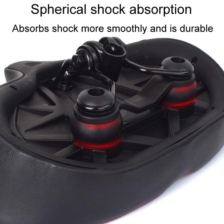 FMFXTRA FU-3501 Electrical Bike Enlarged And Thicked Seat Cushion Bike Universal Waterproof Cushion(Black)