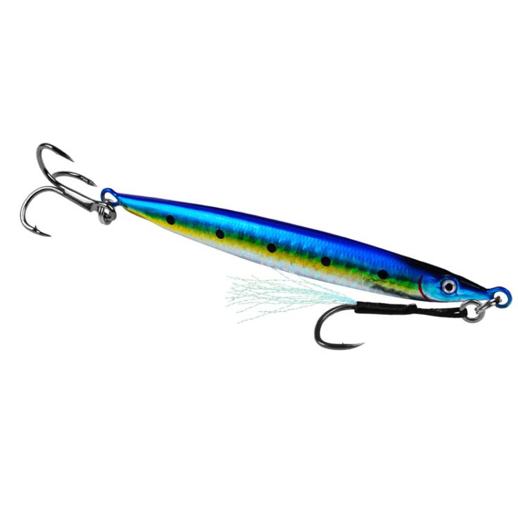28G PROBEROS LF151 Long-Distance Casting Sinking Lure 3D Fast-Draw Sea Fishing Mackerel Hook(E)