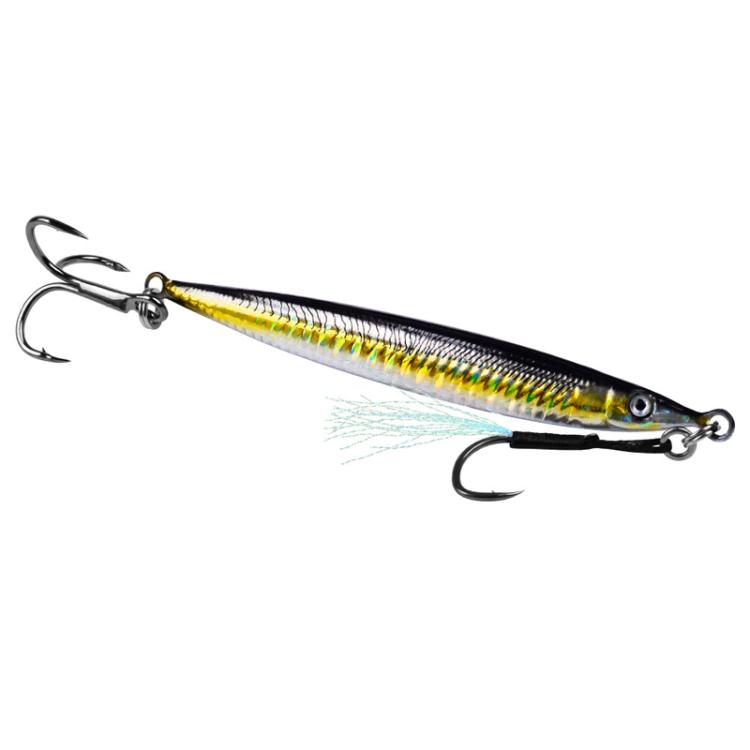 35G PROBEROS LF151 Long-Distance Casting Sinking Lure 3D Fast-Draw Sea Fishing Mackerel Hook(A)