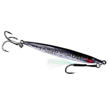 35G PROBEROS LF151 Long-Distance Casting Sinking Lure 3D Fast-Draw Sea Fishing Mackerel Hook(D)