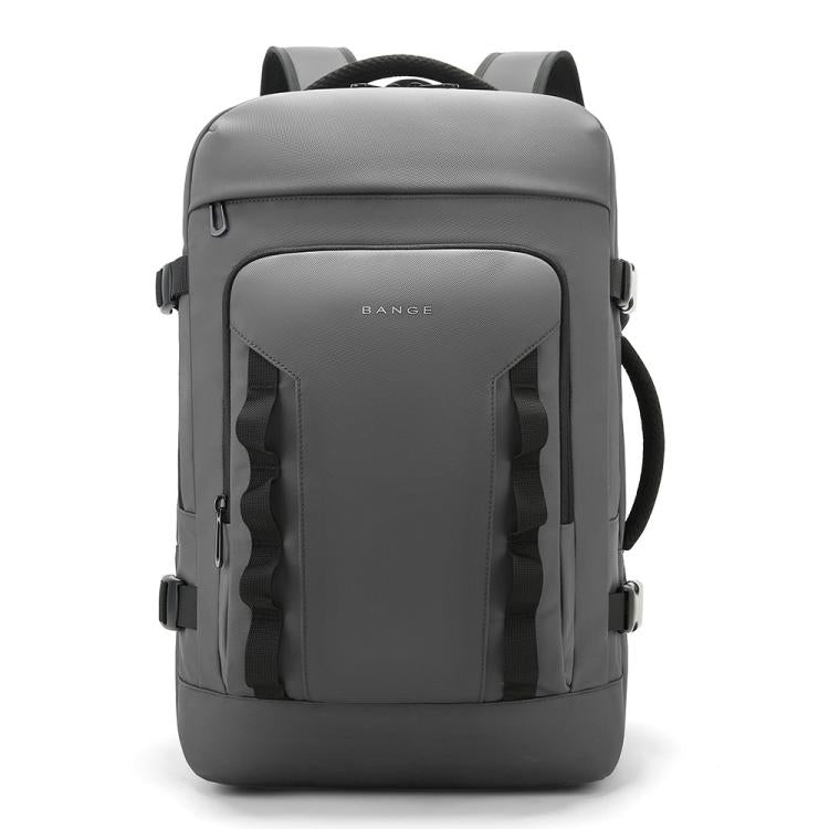 BANGE BG-3055 Men Large Capacity Shoulder Bag Expanded Capacity Business Travel Backpack(Gray)