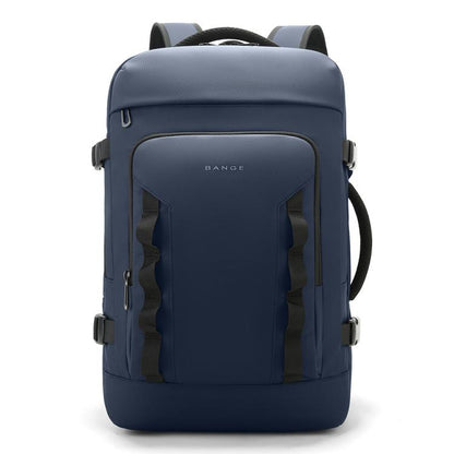BANGE BG-3055 Men Large Capacity Shoulder Bag Expanded Capacity Business Travel Backpack(Blue)