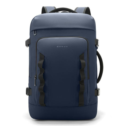 BANGE BG-3055 Sac à bandoulière grande capacité pour homme, sac à dos de voyage d'affaires extensible (bleu)