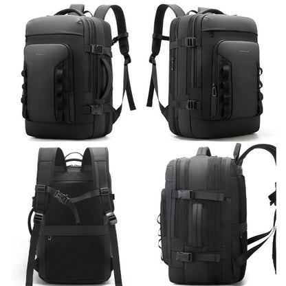 BANGE BG-3055 Men Large Capacity Shoulder Bag Expanded Capacity Business Travel Backpack(Blue)