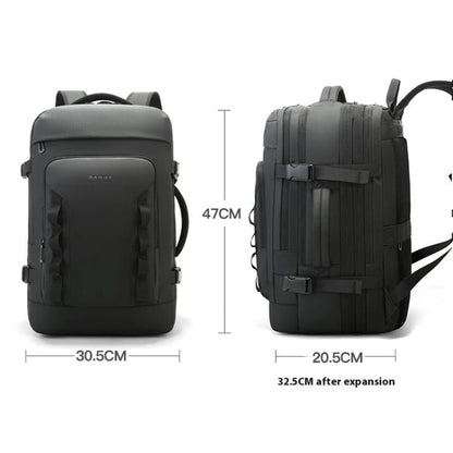 BANGE BG-3055 Men Large Capacity Shoulder Bag Expanded Capacity Business Travel Backpack(Blue)