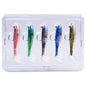 PROBEROS DW6092N6B 5pcs / Set T-Tail Lua False Bait Single Hook Full Swimming Submerged Imitation Soft Lure