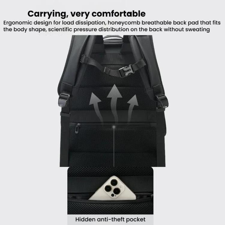 BANGE BG-3065 Business Workplace Shoulder Bag Large Capacity Computer Men Bag(Gray)