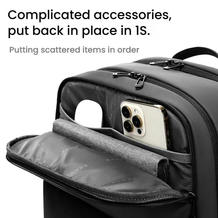 BANGE BG-3065 Business Workplace Shoulder Bag Large Capacity Computer Men Bag(Gray)